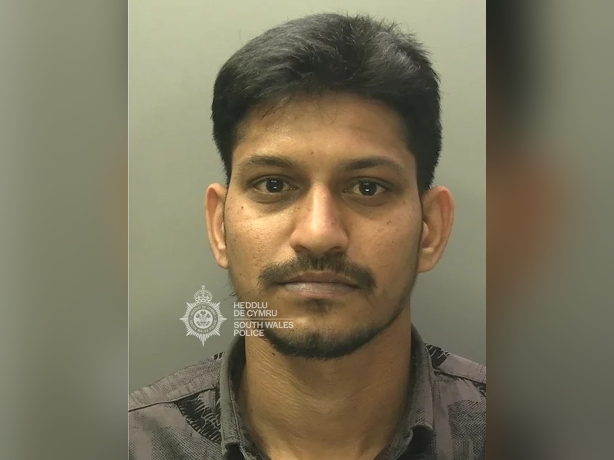 Custody photograph of Mohangopi Tadiboyina, issued by South Wales Police.