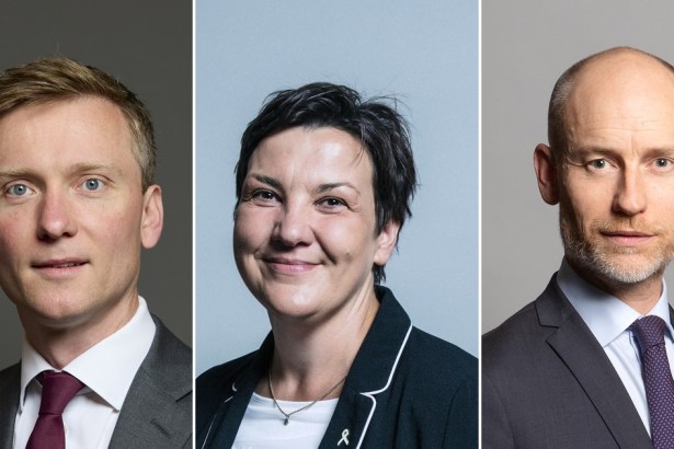 Three-panel composite of Swansea West MP Torsten Bell, Gower MP Tonia Antoniazzi and Aberafan Maesteg MP Stephen Kinnock