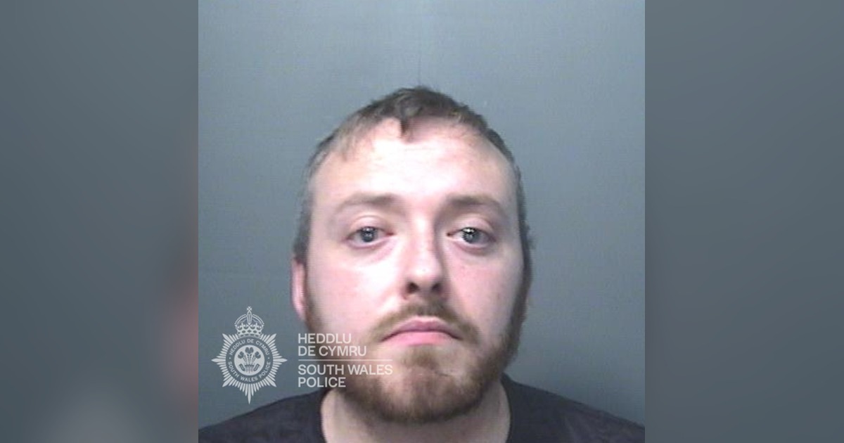 South Wales Police custody photo of Matthew Bailey
