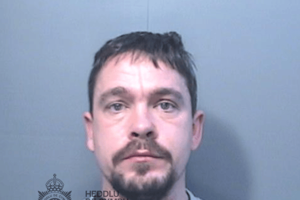 Police custody photograph of Damien Samuel, a man with short dark hair and a goatee beard in a grey top