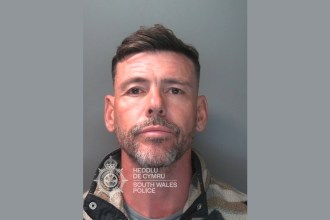 Custody photograph of Gavin Smith, 44, from Pontlliw