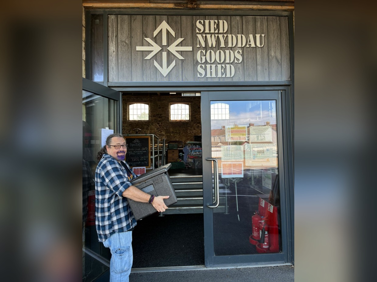 LLANELLI: Home-cooked meals for £2 from a freezer at the town’s old railway goods shed